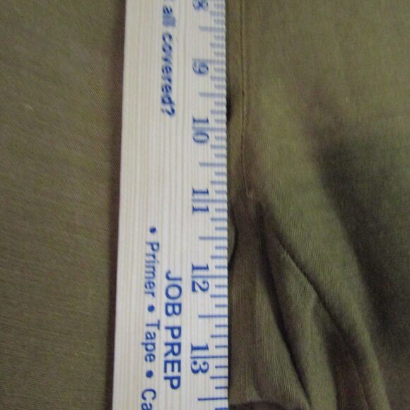 J Jill Pants 12 Green Linen Blend Wide Leg Lagenlook Boho Casual Coastal - Picture 9 of 13